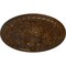 Ekena Millwork Tristan Ceiling Medallion (Fits Canopies up to 5 1/2"), Hand-Painted Root Beer Crackle, 26"OD x 3"P CM26TNRBC - alternate 2